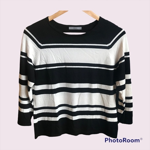 Marks & Spencer Sweaters - Marks‎ & Spencer Striped Crewneck Sweater